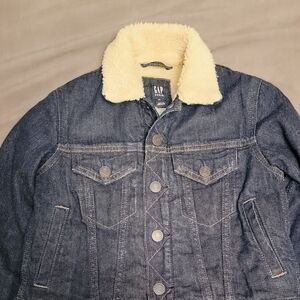 GAP Kids Denim Jacket with Fleece Lining